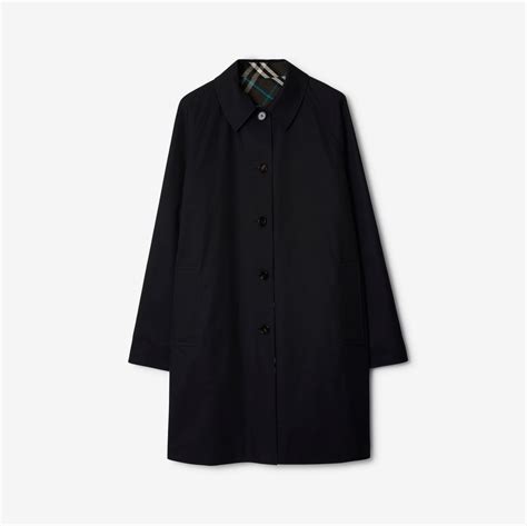 burberry mens cat|Long Reversible Gabardine Car Coat in Black .